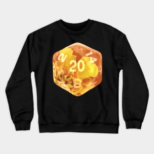 Nat20 Bright Orange Flower Crewneck Sweatshirt